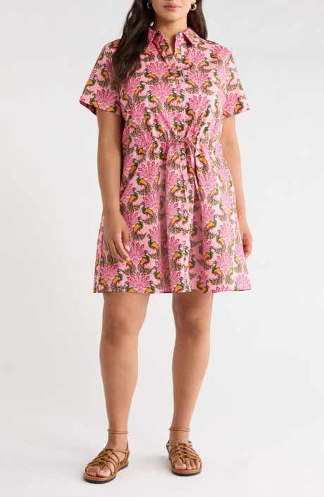 Kenda Peacock Shift Minidress