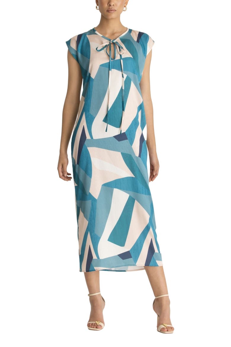 Fany Dress, Alternate, color, Aira Blu