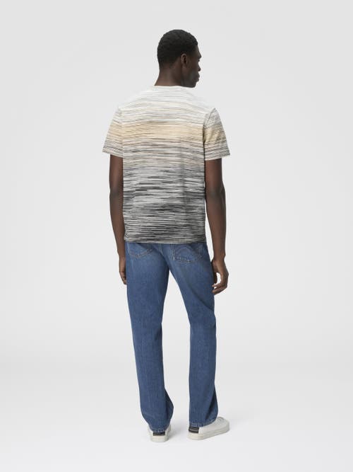 Missoni T-shirt With Faded Flame Pattern In Multi