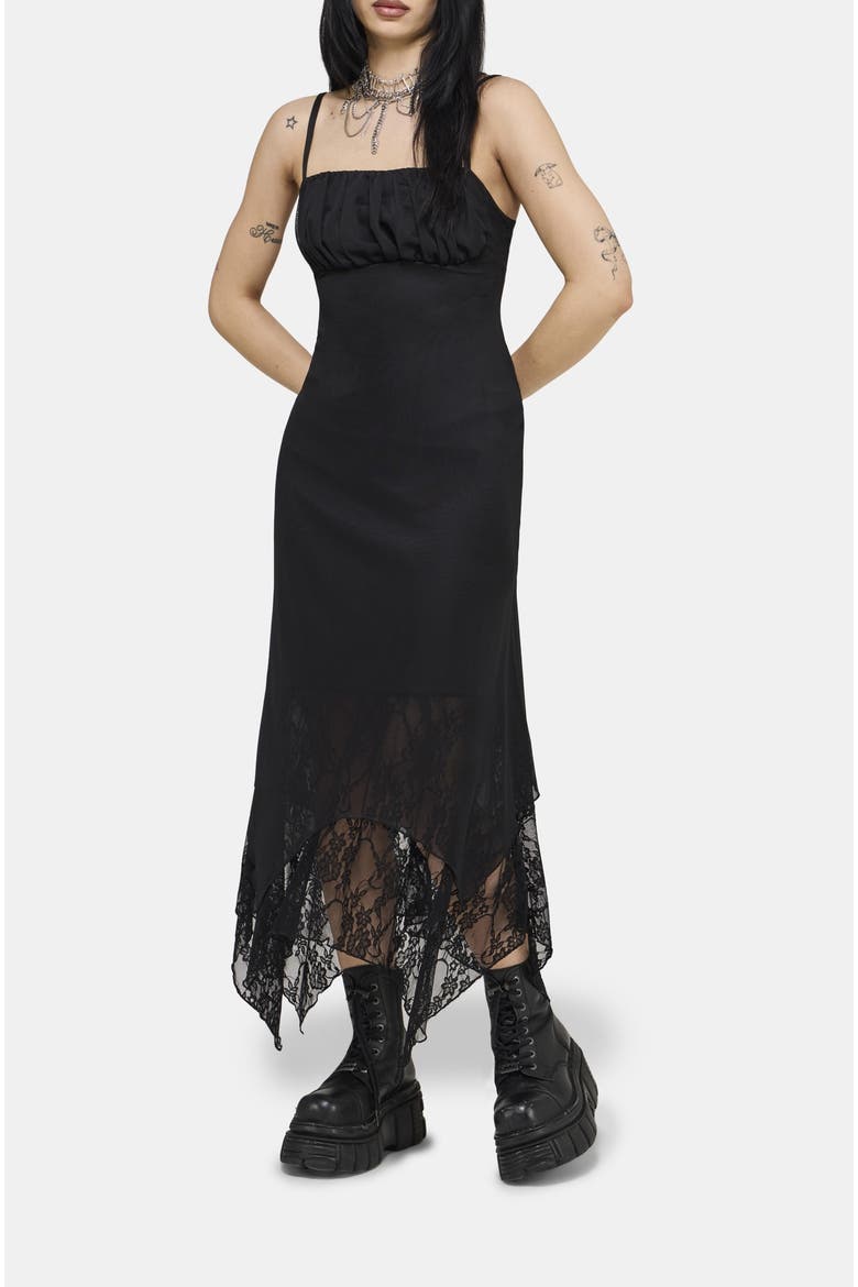 Druella Lace Cami Midaxi Dress, Main, color, Black