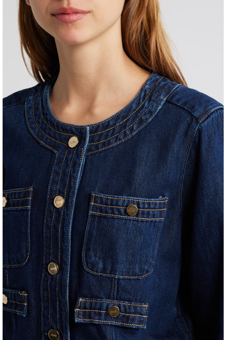 Kiya Denim Jacket, Alternate, color, MICHIRU