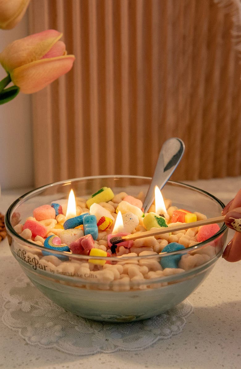 Southlake gifts Lucky Charms Cereal Candle 2.0, Alternate, color, Off-White / Multicolor