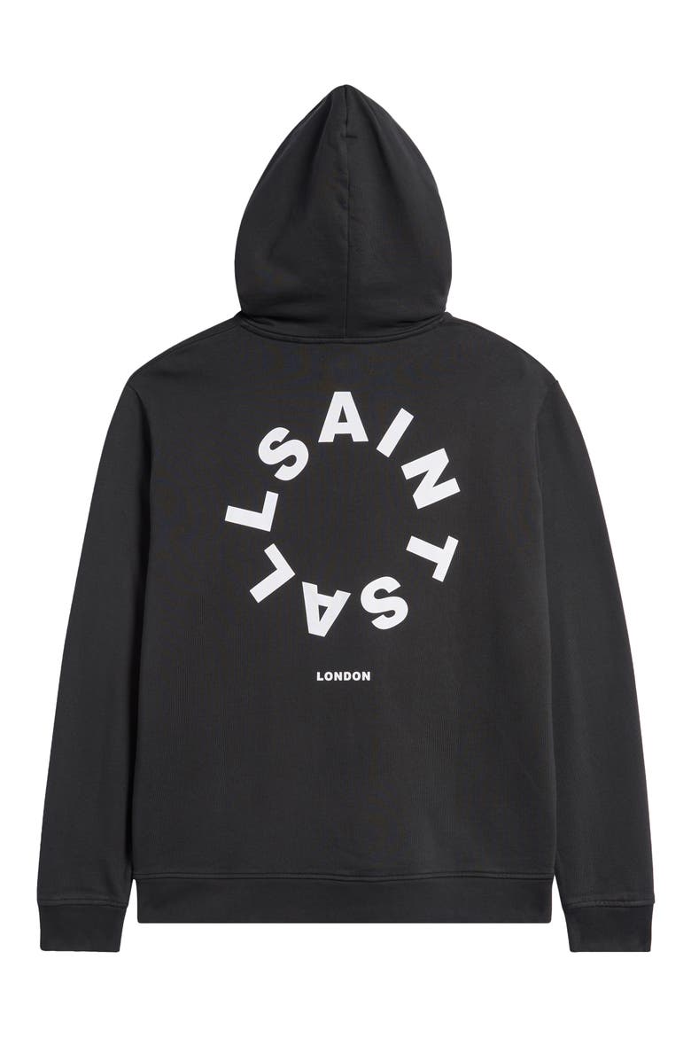Tierra Logo Cotton French Terry Graphic Hoodie, Alternate, color, JET BLACK