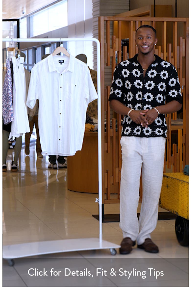 All Day Stripe Short Sleeve Button-Up Shirt video