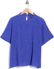 Eileen Fisher Mock Neck Short Sleeve Top