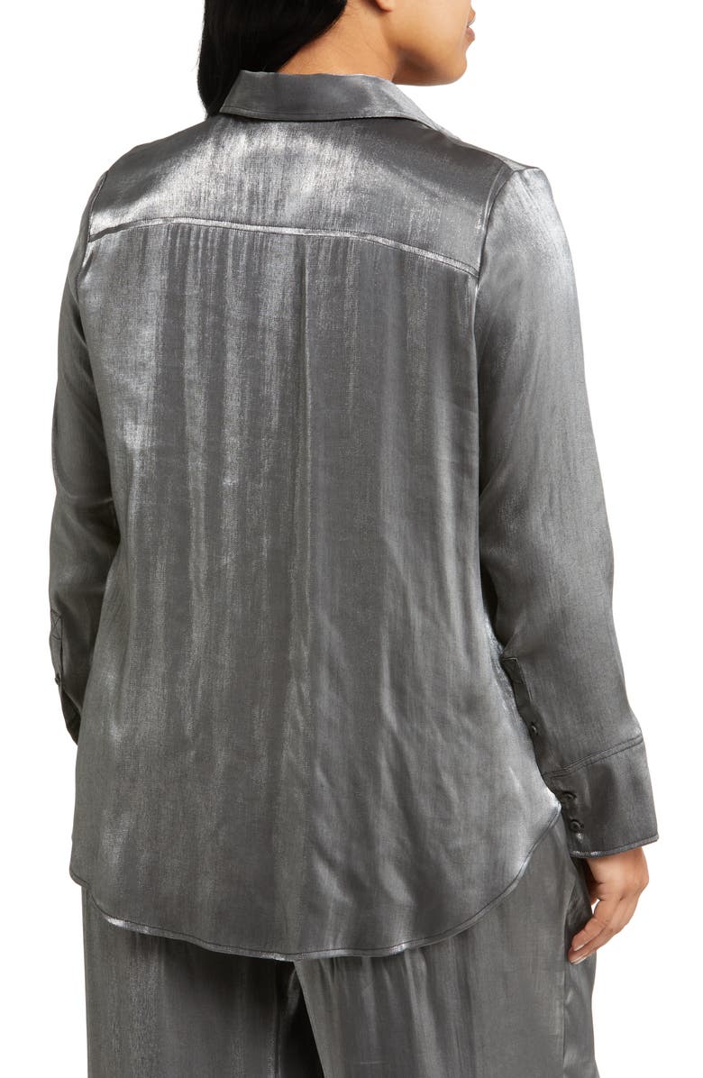 Nordstrom Oversize Shine Shirt, Alternate, color, 