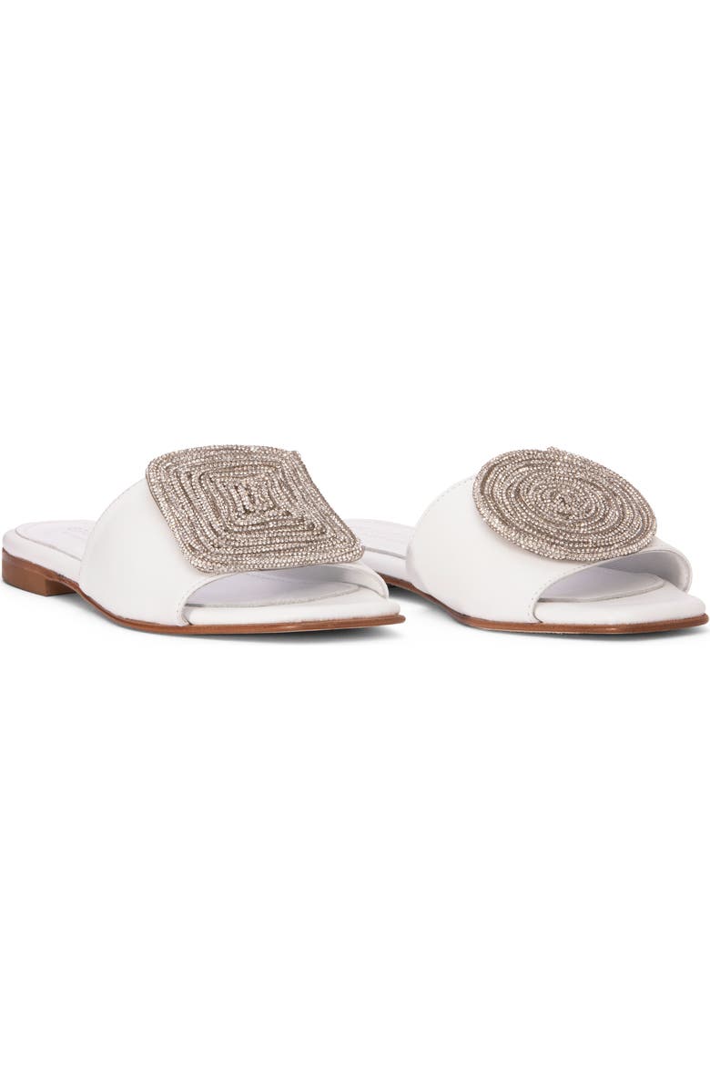 BEAUTIISOLES Adeline Slide Sandal, Main, color, Off White