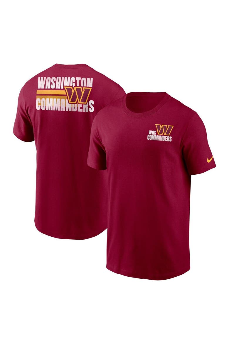 Men's Nike Burgundy Washington Commanders Blitz Essential T-Shirt, Main, color, Burgundy