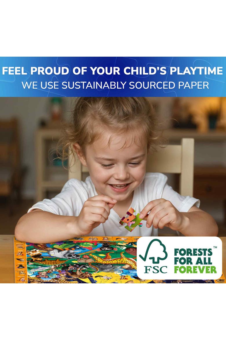 Kids Jigsaw Puzzles 100 Piece - Animal, City, Nature & Everyday Life Themes, Alternate, color, Nocturnal Life
