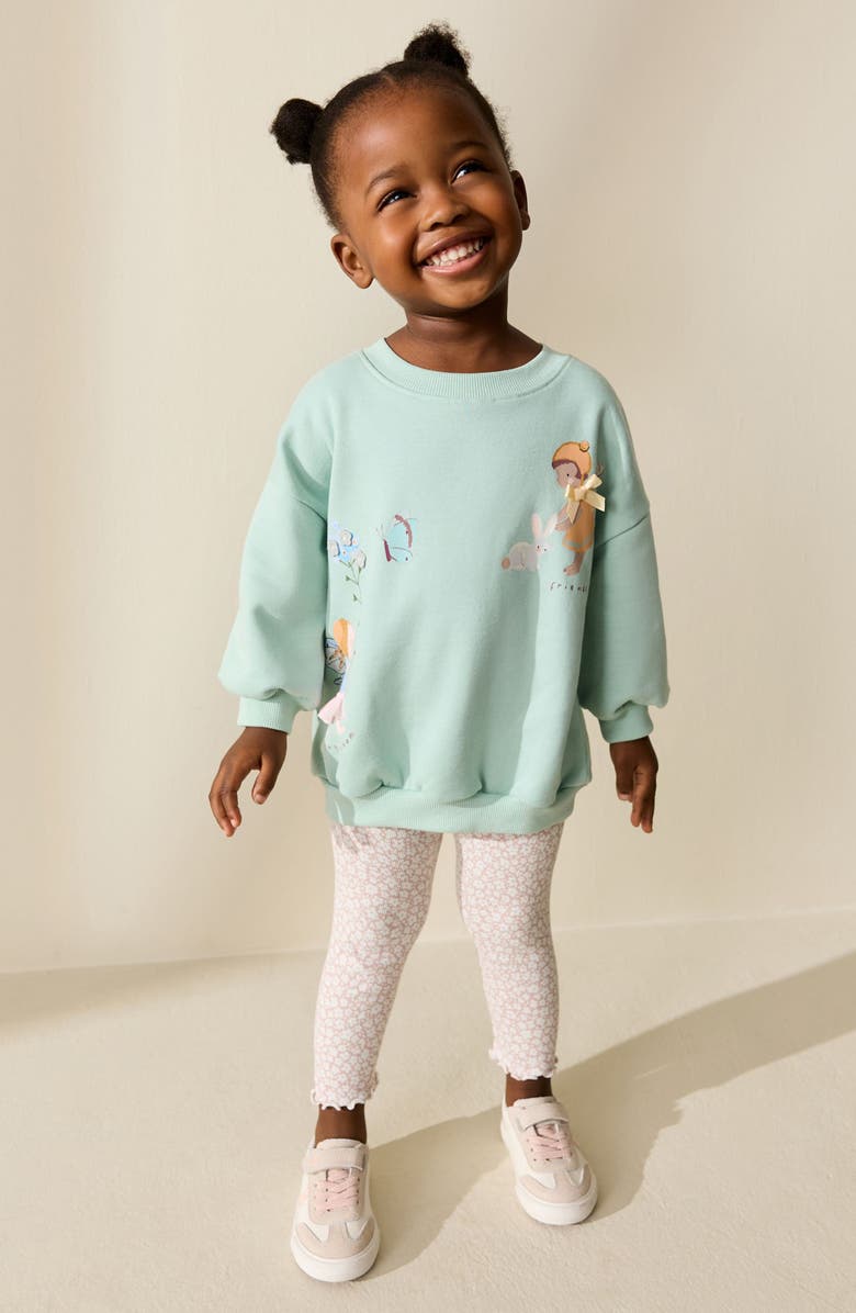 NEXT Kids' Fairy Sweatshirt & Leggings Set, Alternate, color, Blue
