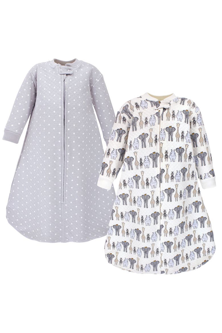 Premium Quilted Long-sleeve Sleep & Wear Comfort Layer (baby), Main, color, Royal Safari