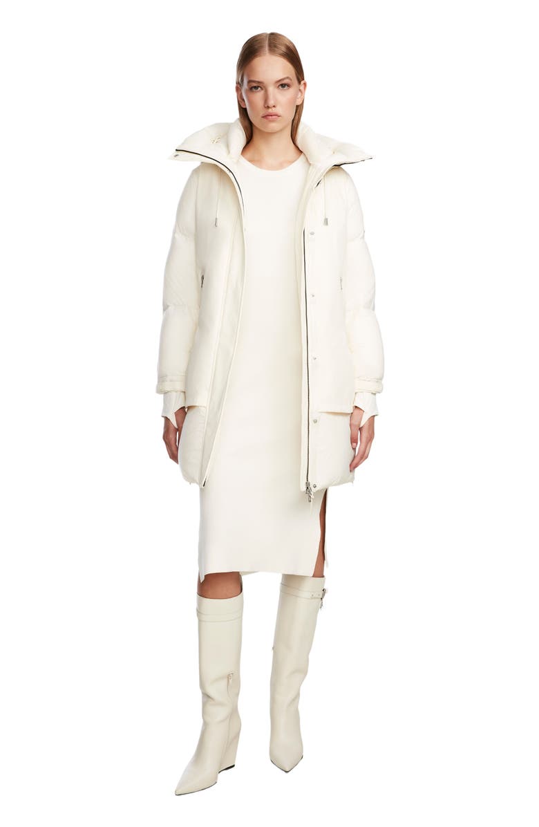 Rudsak LAYAN WOMEN'S MID-LENGTH DOWN PARKA WITH FAUX SHEARLING TRIM, Alternate, color, 