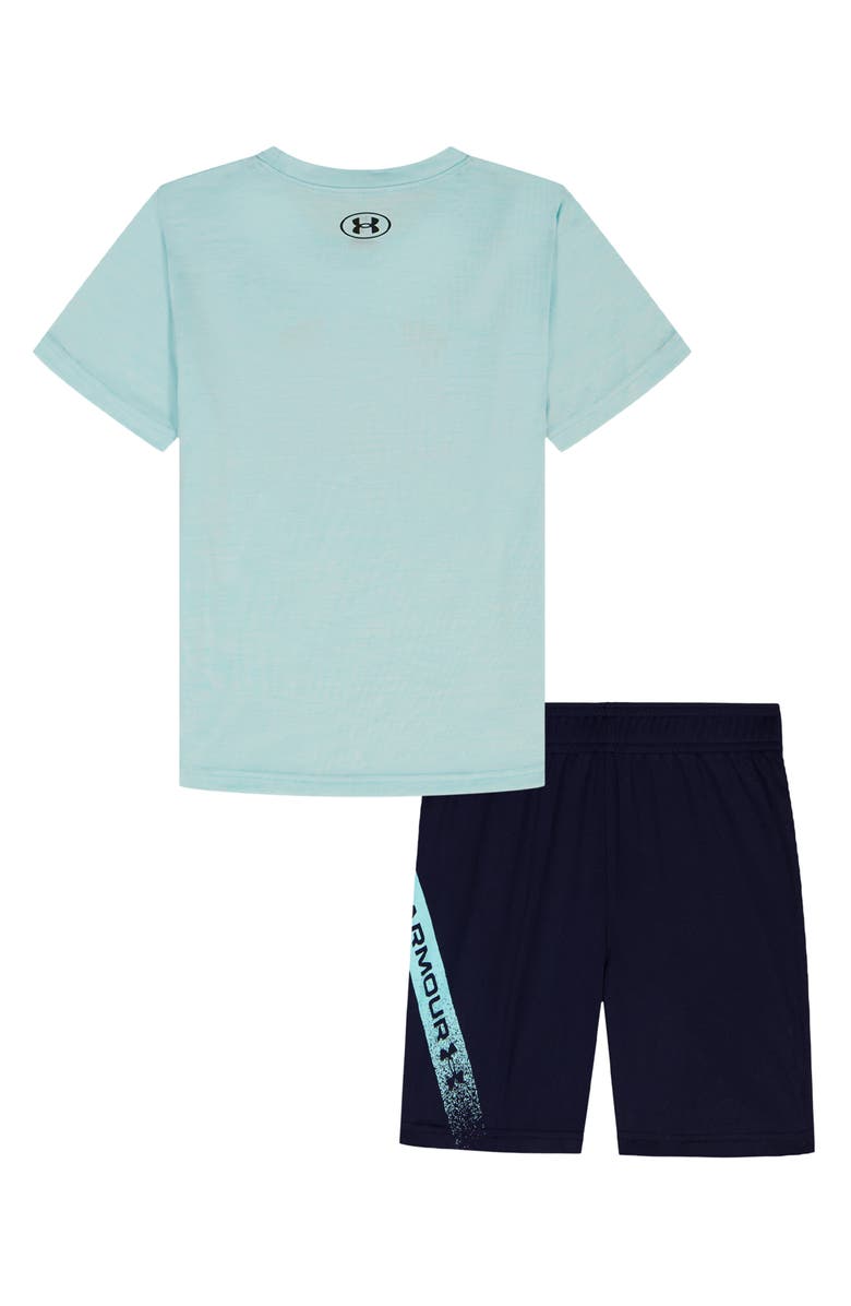 Under Armour Kids' Tech Fade T-Shirt & Shorts Set, Alternate, color, Stream/ White/Navy