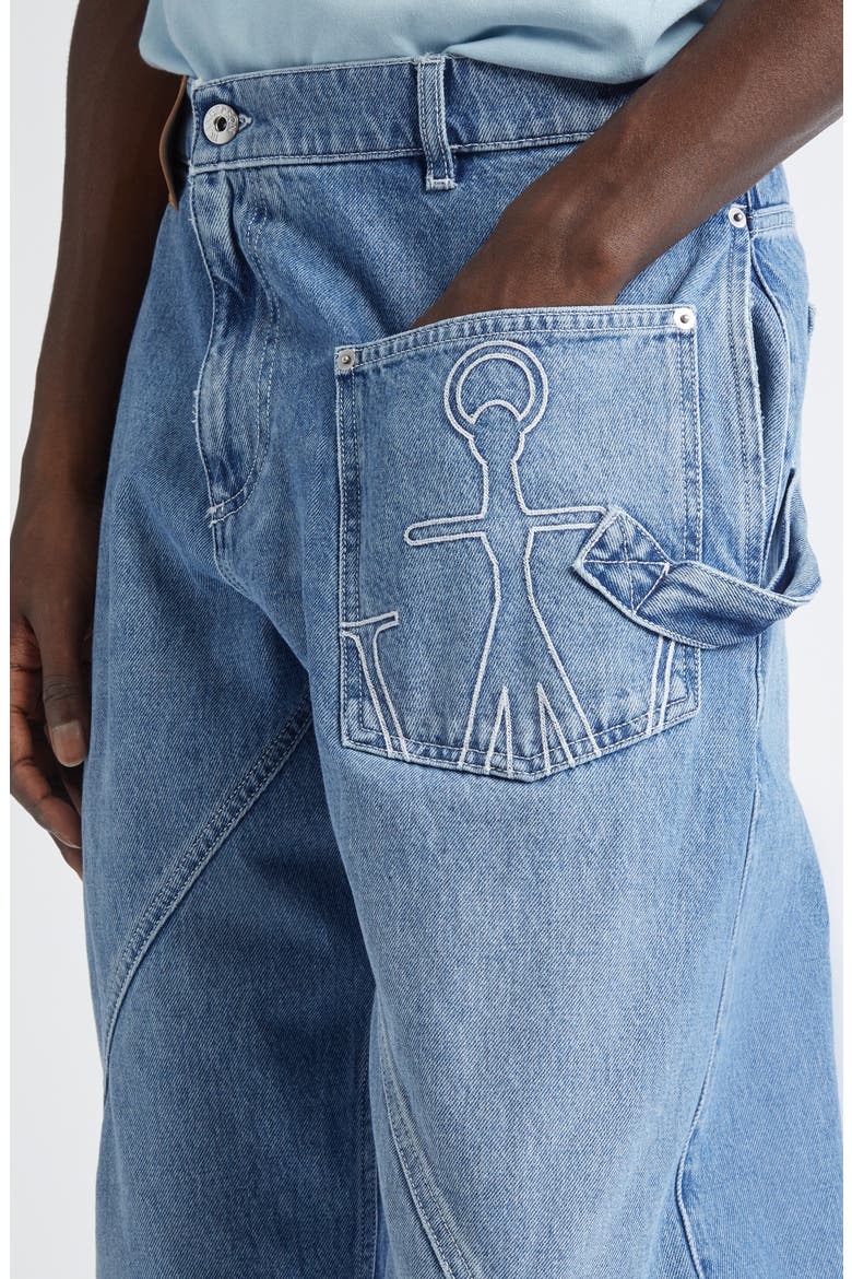 Twisted Workwear Jeans, Alternate, color, LIGHT BLUE