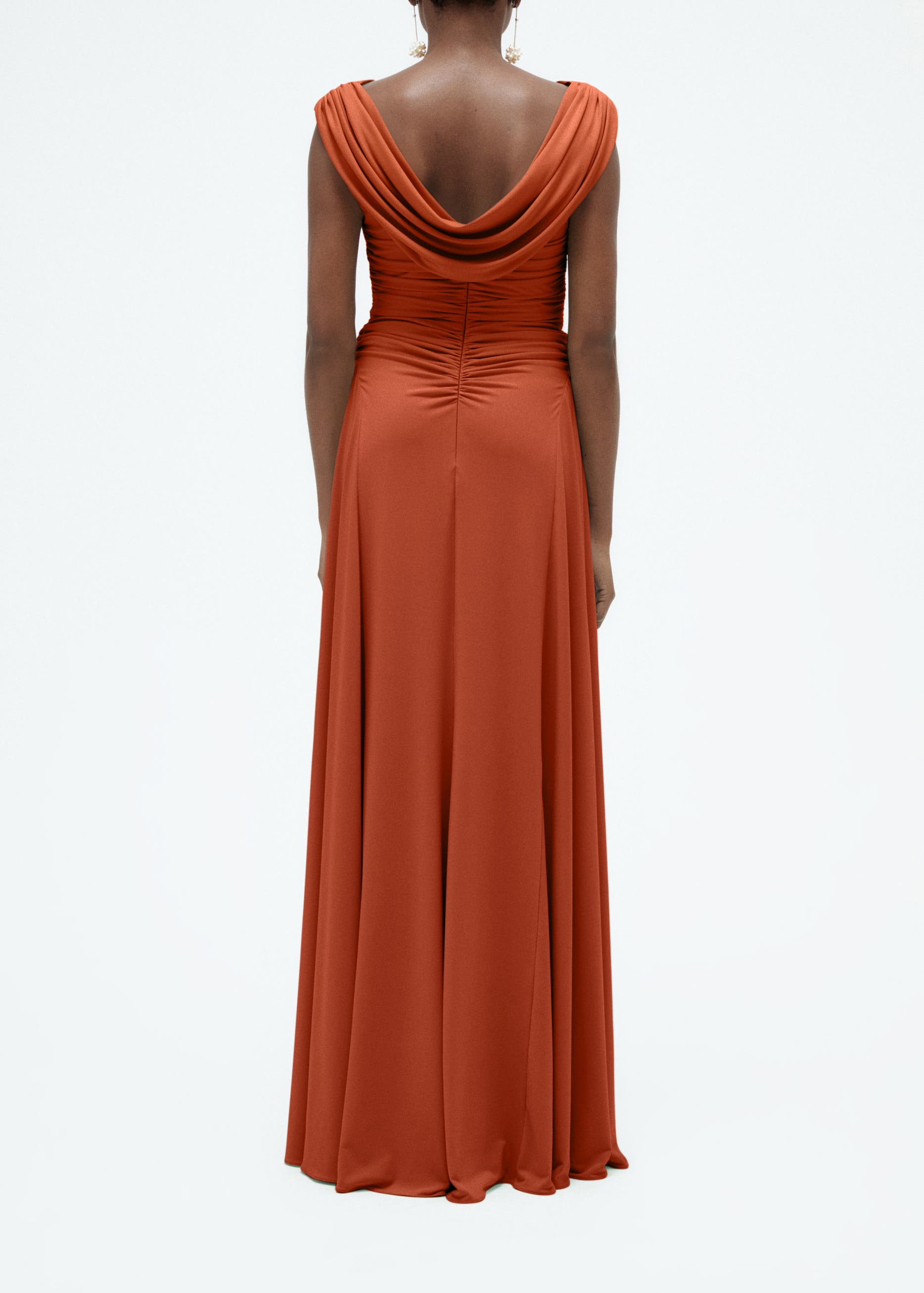 Draped Cowl Jersey Dress - image 2
