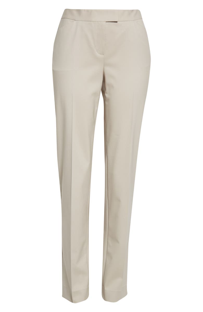 Lafayette 148 New York Irving Skinny Stretch Wool Pants, Alternate, color, Khaki