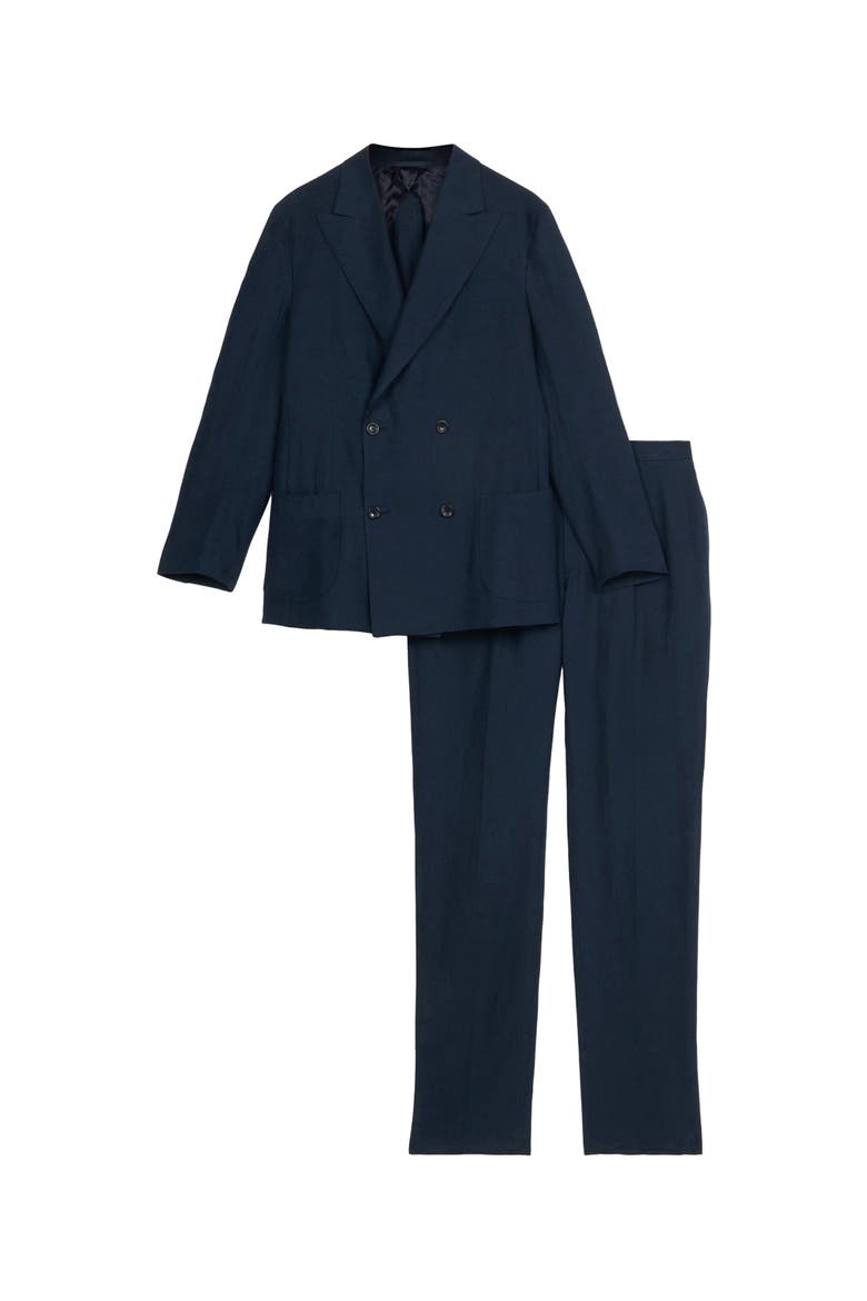Marcello Linen Suit, Main, color, Blue