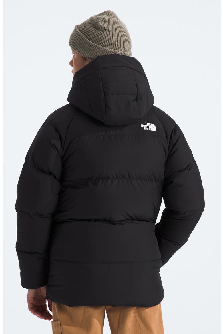 Kids' North Down Fleece Lined Short Parka, Alternate, color, TNF BLACK