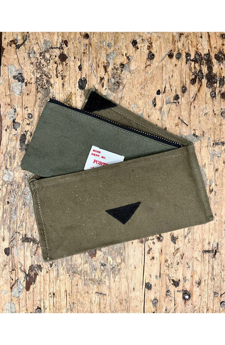 Fortela Cotton Canvas Wallet, Main, color, Green