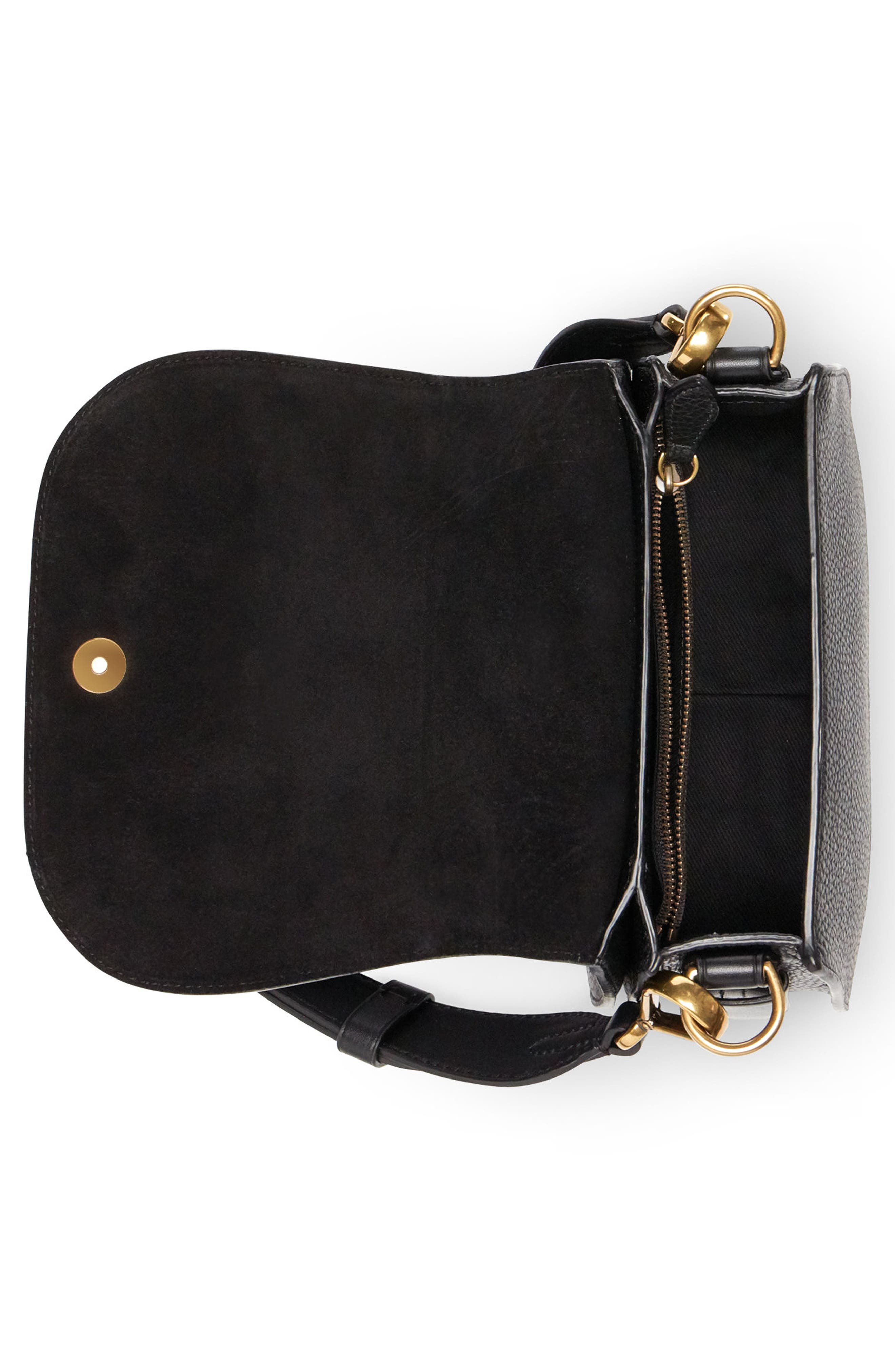 Polo Ralph Lauren Lennox Leather Saddle Bag, Alternate, color, 
