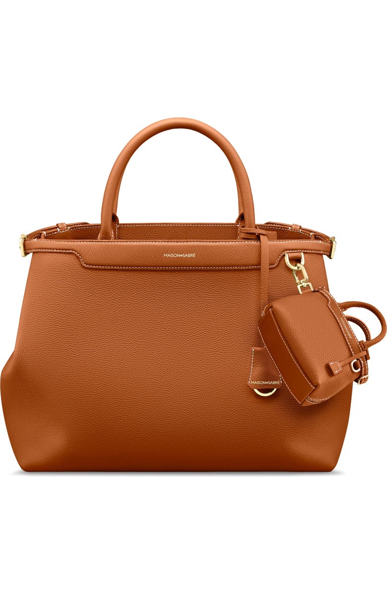 MAISON de SABRÉ The SABRÉMOJI Petite Palais Charm, Alternate, color, Pecan Brown