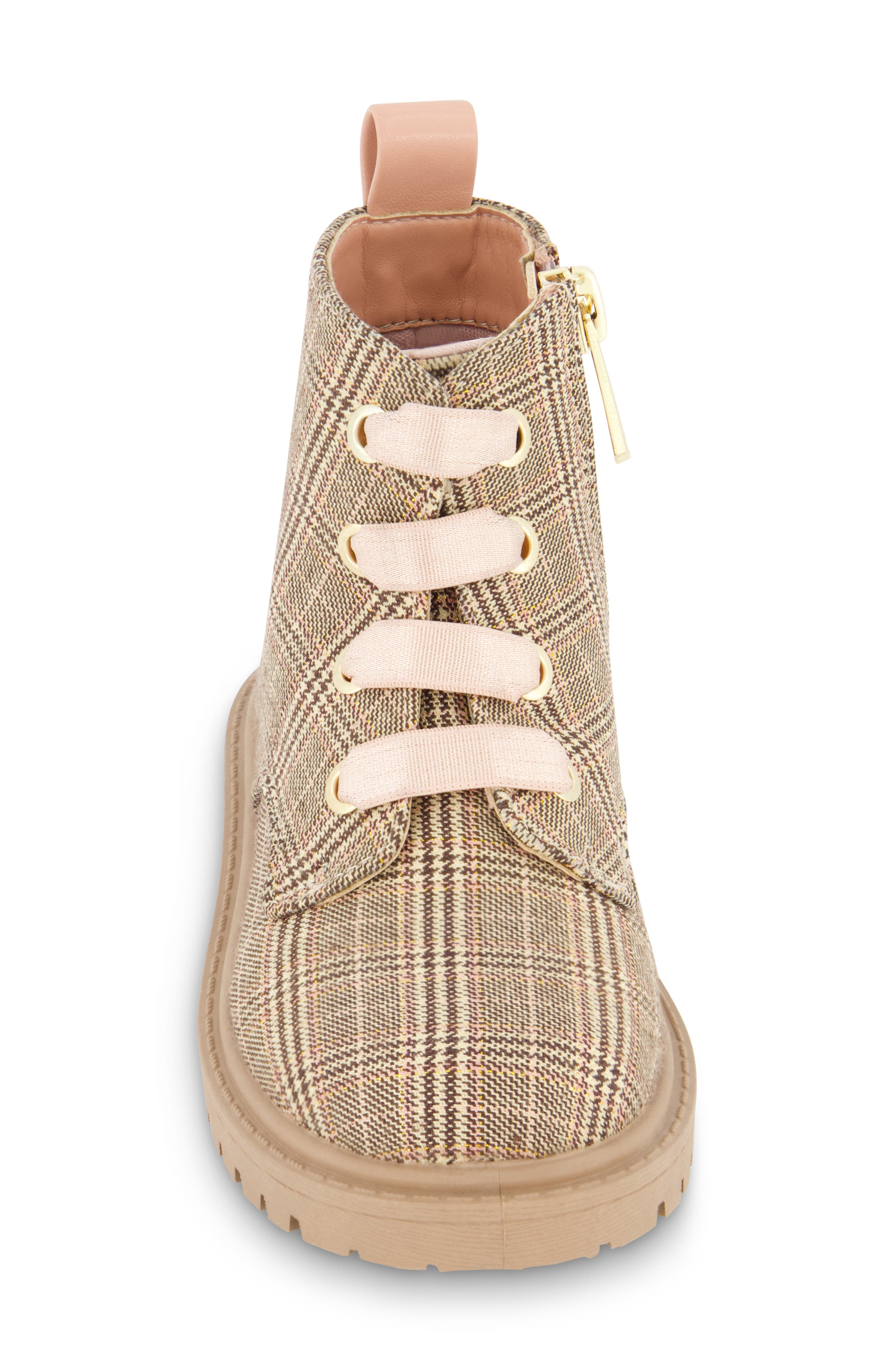 SAM & LIBBY Kids' Houndstooth Plaid Lug Boot, Alternate, color, 