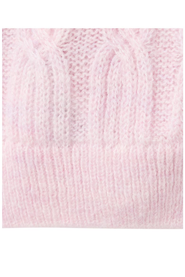 Cable Knit Cardigan, Alternate, color, PASTEL PINK