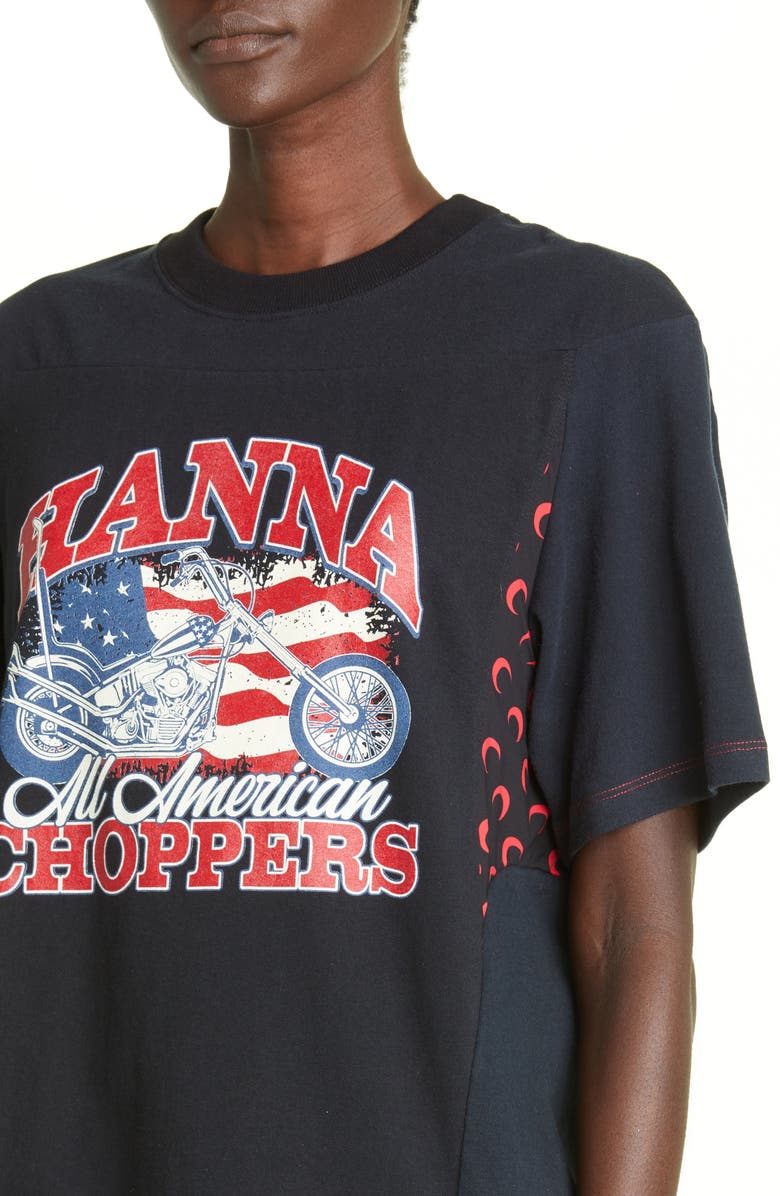 Marine Serre Unisex Moon Panel Graphic Tee, Alternate, color, 