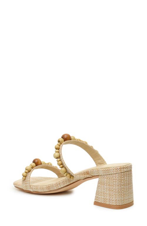 NICOLE MILLER NICOLE MILLER WOODEN BEAD SLIDE SANDAL