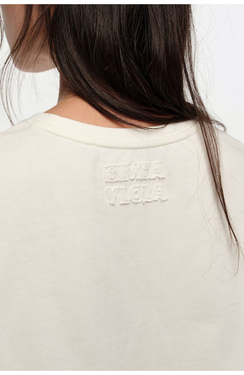 Bimba y Lola Oversize Lace T-Shirt, Alternate, color, Ivory