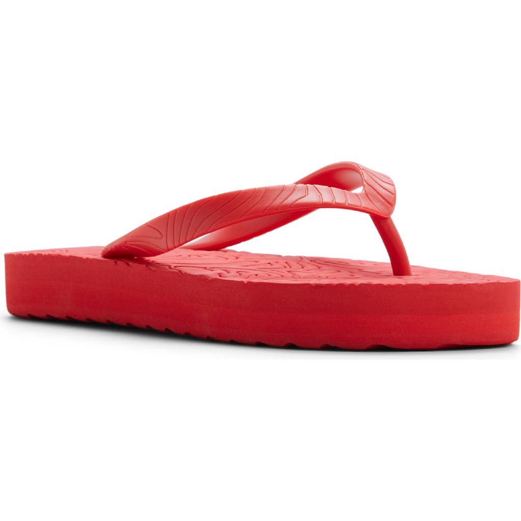 Roxy Beach Up Platform Flip Flop In Red
