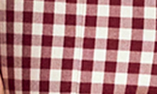 Boden Gingham Cotton Blend Smart Straight Leg Pants In Multi