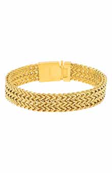 Men's 18k Gold Plated Link Bracelet