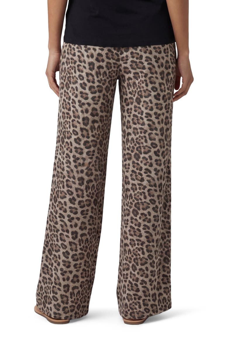 Leopard Womens Wide-leg Pant, Alternate, color, LEOPARD BROWN