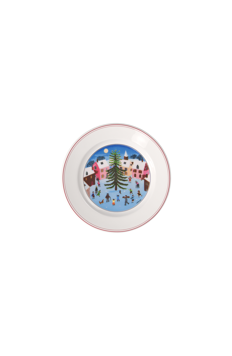 Villeroy & Boch Naif Christmas Salad Plate, Main, color, White