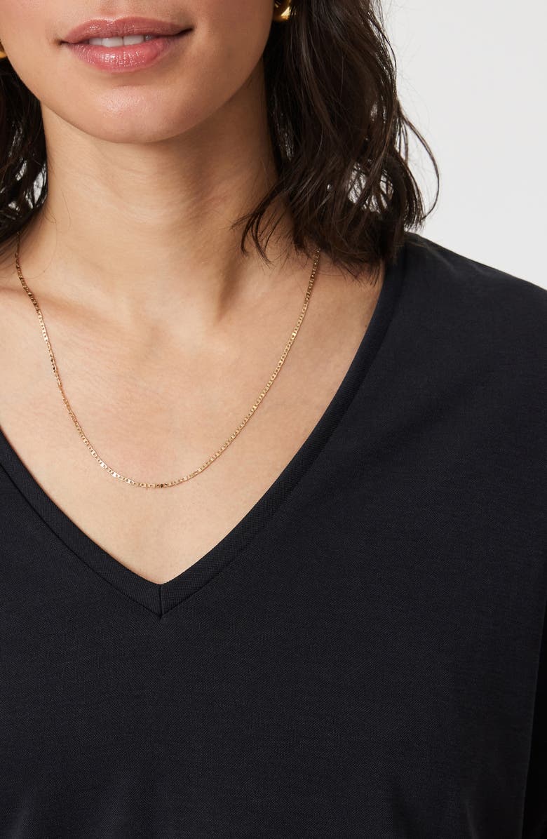 Mavi Jeans Dolman Sleeve V-Neck Top, Alternate, color, Black