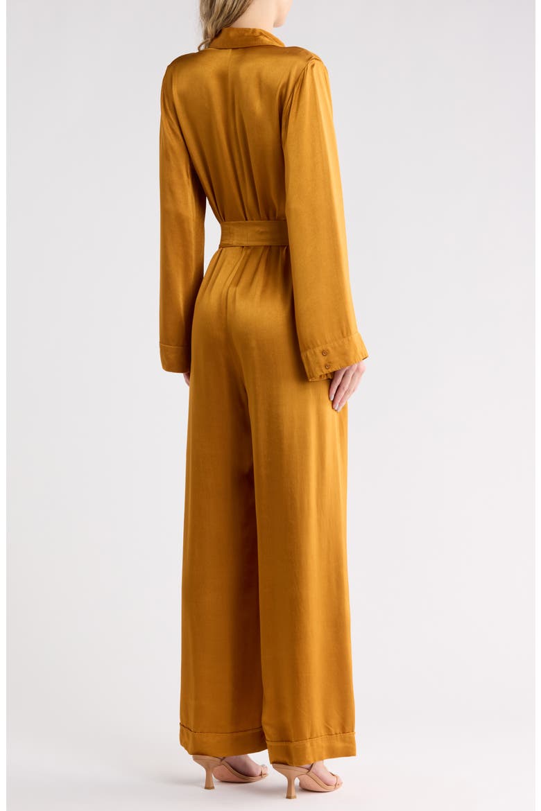 Veran Wide Leg Jumpsuit, Alternate, color, GOLDEN HARVEST SOLID