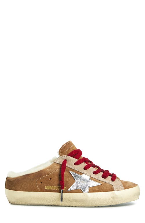 Golden Goose Super-star Sabot Geniune Shearling Mule Sneaker In Multi