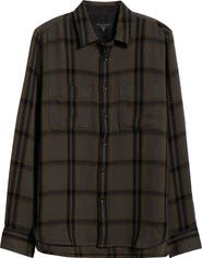 rag & bone Plaid Cotton Twill Button-Up Shirt Jacket