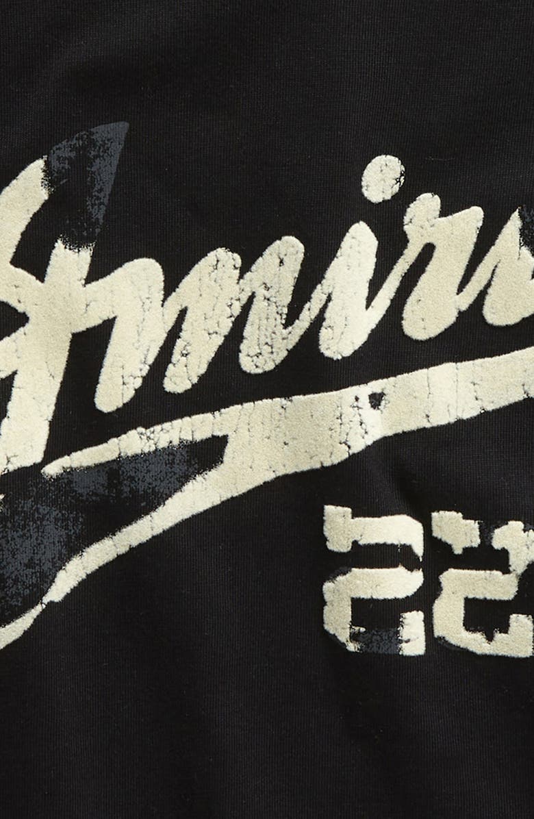 AMIRI Kids' 22 Distressed Logo Cotton T-Shirt, Alternate, color,
