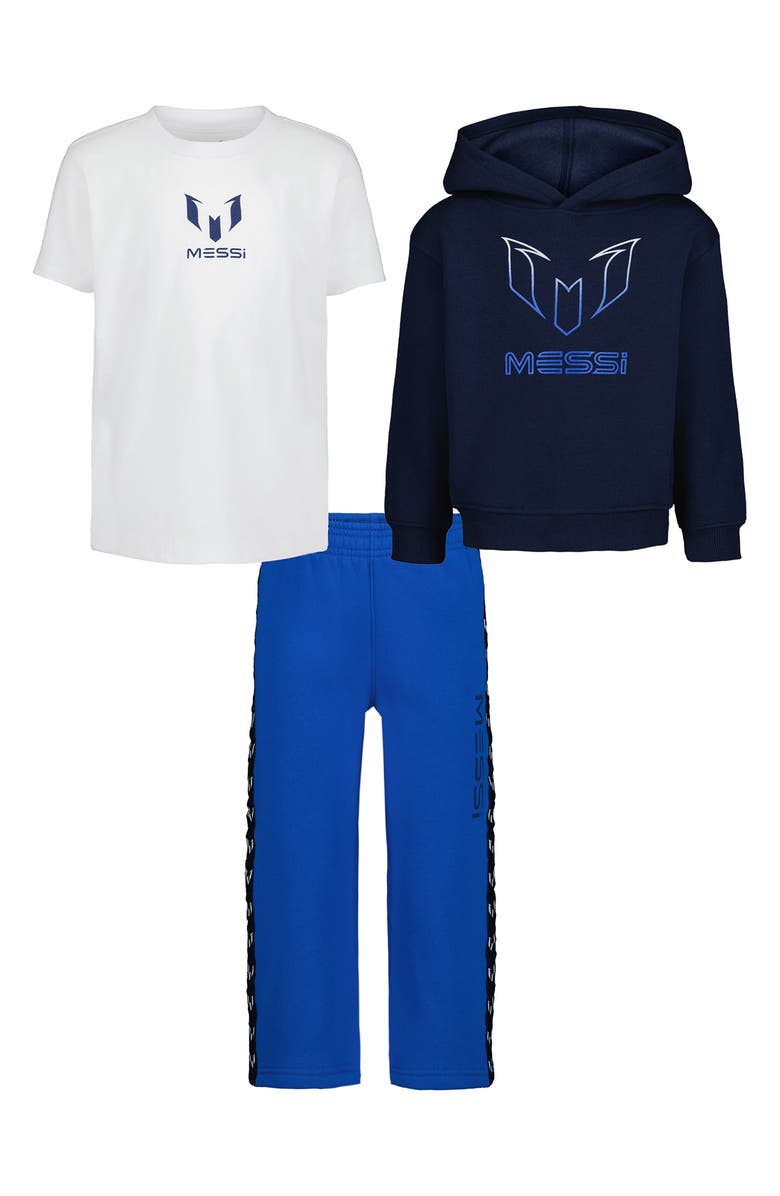 Messi Kids' Logo T-Shirt, Hoodie & Joggers Set, Main, color,