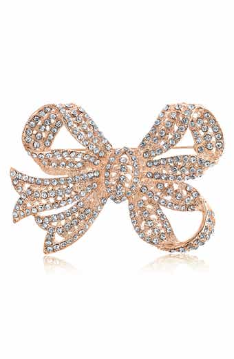 BLING JEWELRY Bow Brooch