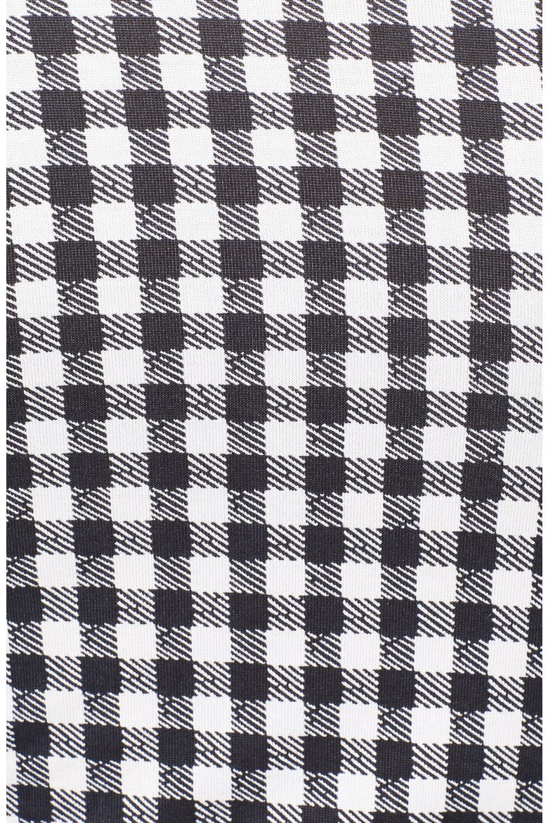 'Riviera' Gingham Print Silk Wrap Dress, Alternate, color, GREEN MULTI