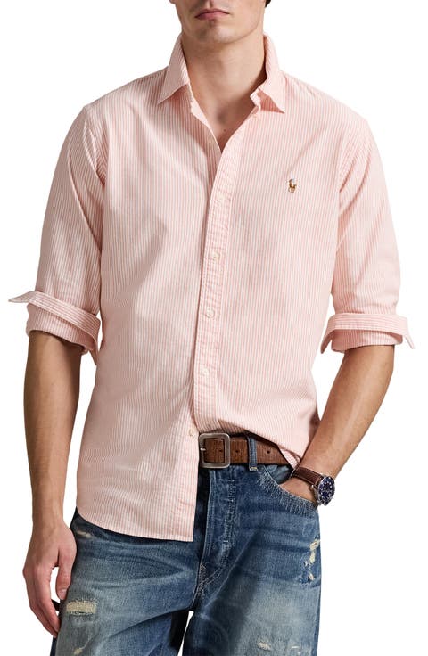 Stripe Classic Fit Oxford Button-Down Shirt