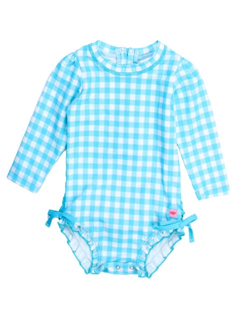 Baby Girls Long Sleeve UPF50+ One Piece Rash Guard