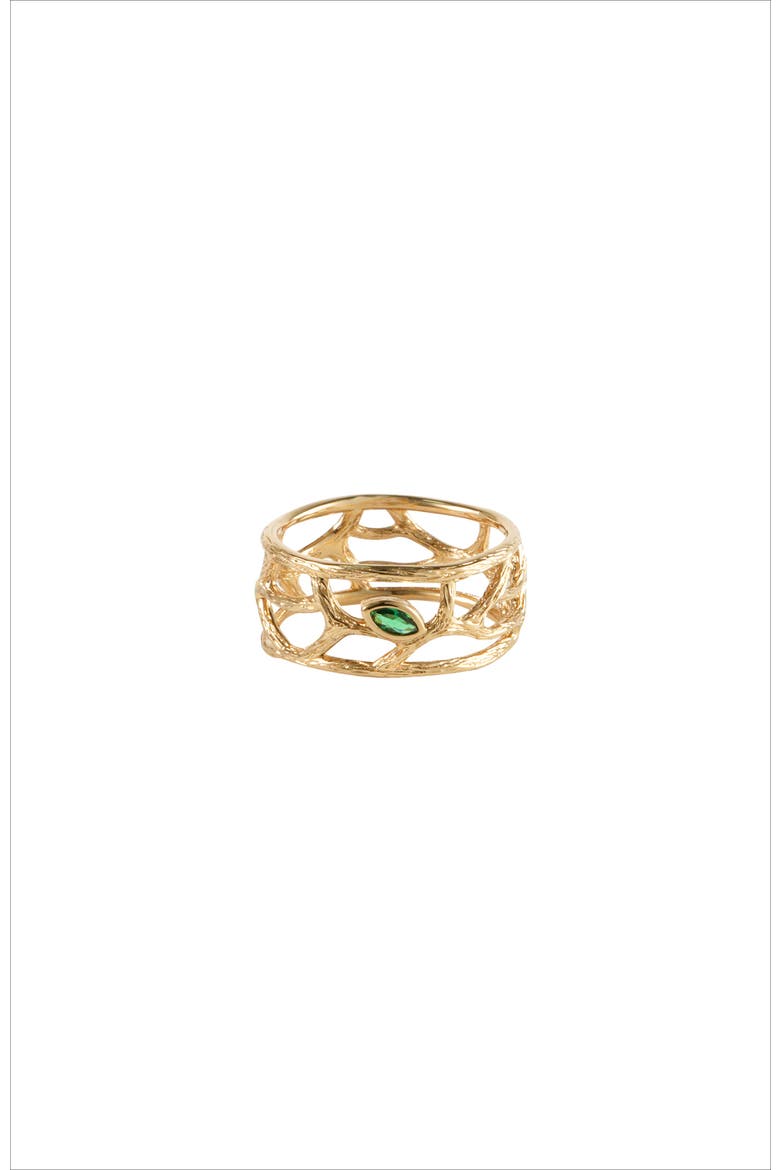 Verdant Whisper Ring, Main, color, Gold & Green