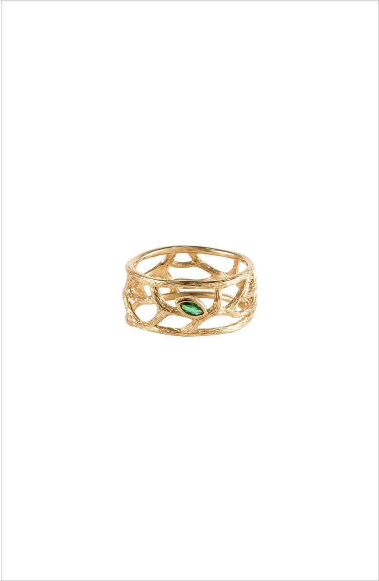 RC RETRO CHIC Verdant Whisper Ring, Main, color, Gold & Green