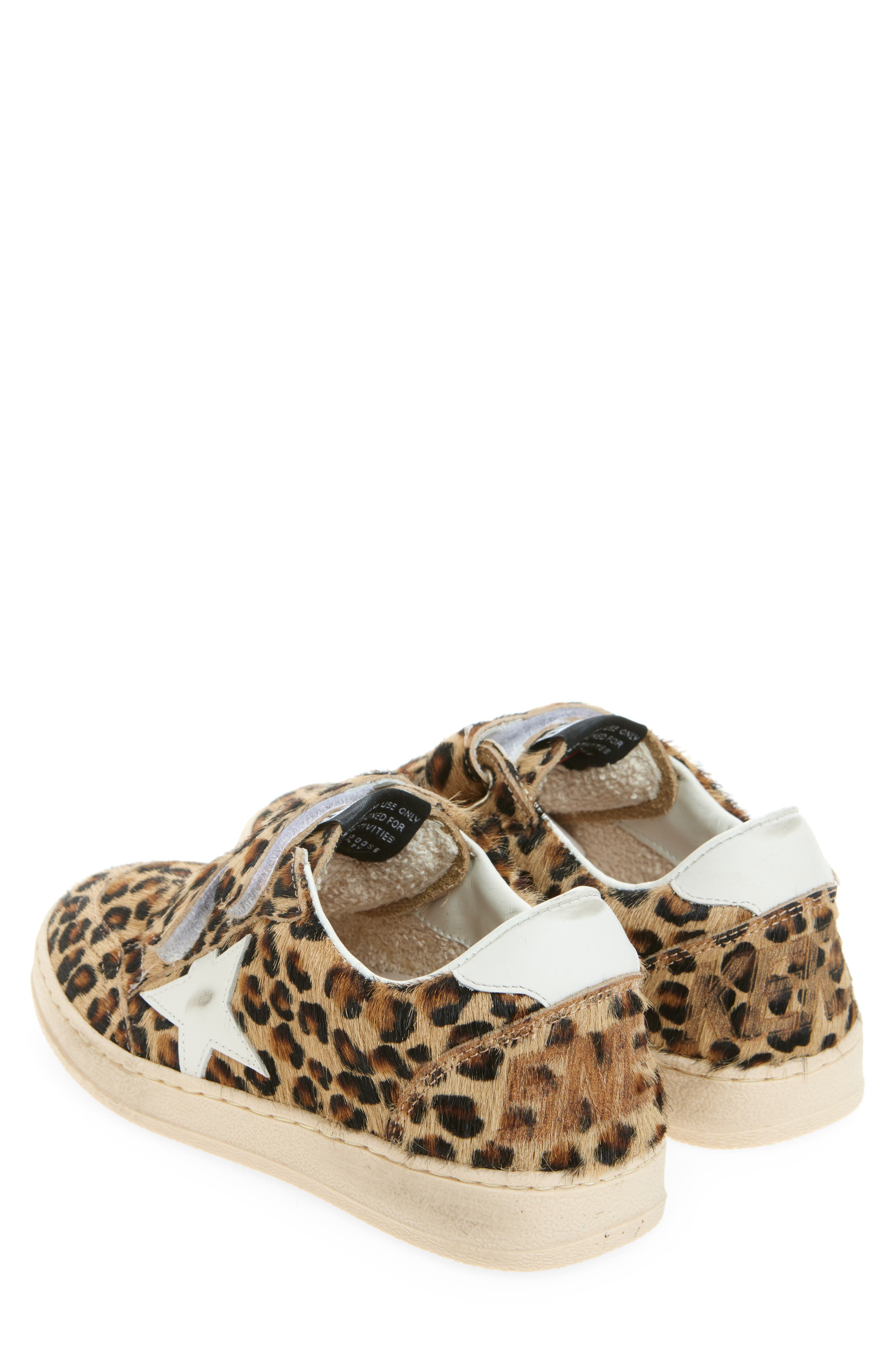 Golden Goose Kids' Ball Star Genuine Calf Hair Sneaker, Alternate, color, Brown And Black Leo/ Pink