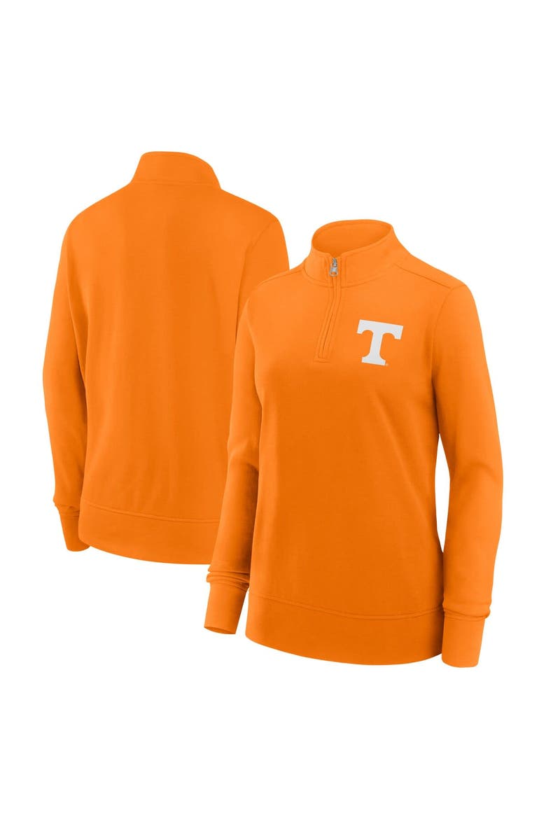 Women's Fanatics Tennessee Orange Tennessee Volunteers Velocity French Terry Quarter-Zip Jacket, Main, color, Tennessee Orange