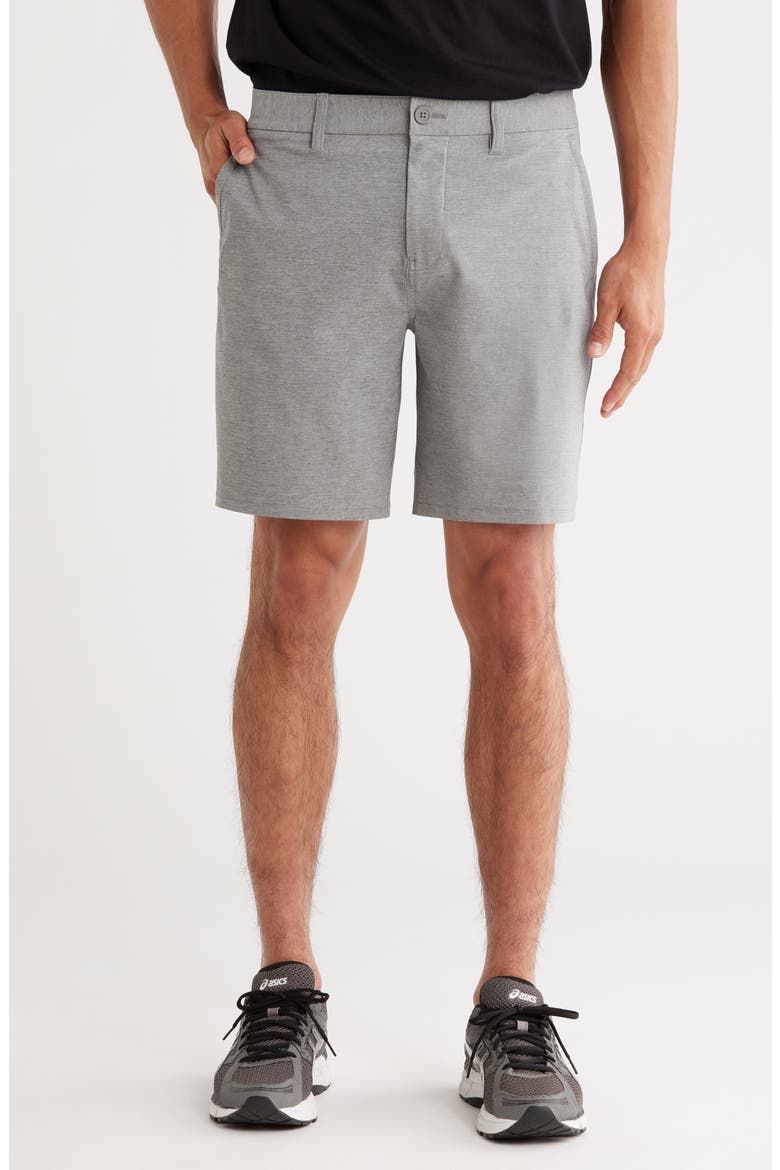 Golf Flyer Shorts, Main, color, MED GREY HEATHER